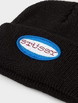 Amazon | (ステューシー) STUSSY ニット帽 STUSSY OVAL PATCH